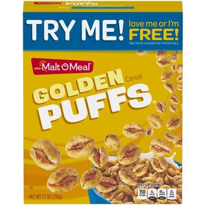 Malt O Meal Golden Puffs Cereal, 7.7 oz