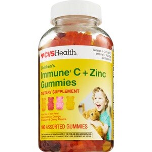 CVS Health Children's Immune C + Zinc Assorted Gummies, 190 ct