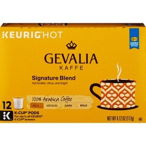 Gevalia Kaffe Signatire Blend, Mild-Medium Roast K-Cup Pods, 12CT