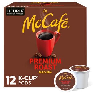 McCafe Premium Roast K-Cup - Café en cápsulas, 100% Arabica Medium Roast, 12 u.