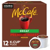 McCafe Premium Roast 100% Arabica Medium Roast Decaffeinated Coffee K-Cup Pods, 12 ct, thumbnail image 1 of 7