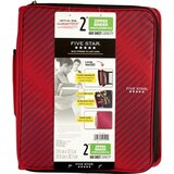 Mead Five Star 2" Zipper Binder Multi-Access File, Assorted Colors, thumbnail image 1 of 2