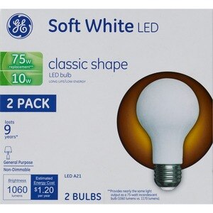 General Electric LED Classic Soft White A21 Light Bulbs, 10w, 2 Ct , CVS