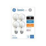 GE Basic Daylight LED 40W Replacement White General Purpose A19 Light Bulbs (4-Pack), thumbnail image 1 of 3