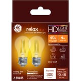 GE Relax HD 40W Soft White LED Light Bulbs, A15, 2 CT, thumbnail image 1 of 3