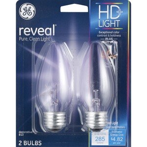 General Electric Reveal 40W 2 Pack, Clear-Ceiling Fan Bulbs - 2 Ct , CVS