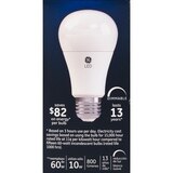 GE LED Soft White Dimmable A19 Light Bulbs, 10w, 2 CT, thumbnail image 3 of 4