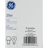 GE 25W 2 General Purpose Bulbs, Soft White, thumbnail image 2 of 4