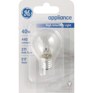 Ge Light Bulb, High Intensity Light, Appliance, 40 Watts