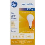 GE 3 Way General Purpose a21 Bulb, Soft White, thumbnail image 1 of 4