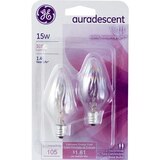 GE Auradescent 15W 2 Pack Base Bulbs, thumbnail image 1 of 2
