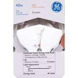 GE Decorative 40W Bulb, Crystal Clear, thumbnail image 2 of 5