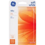GE 40W Decorative Bulbs, 2 Pack Soft White, thumbnail image 3 of 3