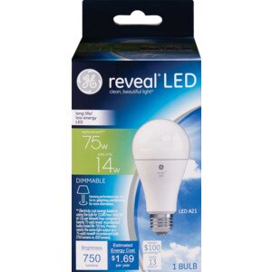 General Electric Reveal Dimmable LED Light Bulb, 75W , CVS