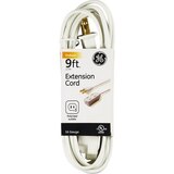 GE 9' Indoor Extension Cord, White, thumbnail image 1 of 3