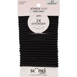 Scunci Tight Hold XThick Hair Elastics, Black, 22 CT, thumbnail image 1 of 1