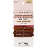 Scunci All Day Medium Hold Elastics with Bead, Assorted Colors, 10 CT, thumbnail image 1 of 1