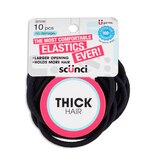Scunci 4mm Nylon Thick Hair Elastics, 10CT, thumbnail image 2 of 2