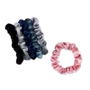 Scunci Mini Velvet Scrunchies, 6CT