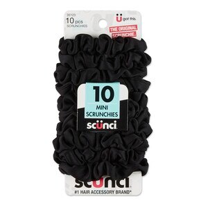  Scunci Mini Scrunchies Black, 10CT 