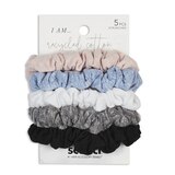 Scunci Consciously Minded Mini Scrunchies, Assorted Colors, thumbnail image 1 of 3