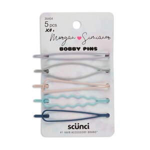 Morgan Simianer xo Scunci Soft Touch Open Bobby Pins, 5CT