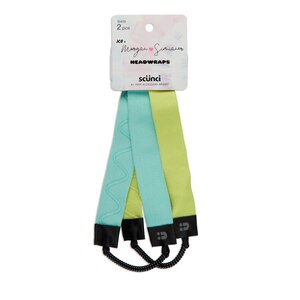 Morgan Simianer xo Scunci Elastic Headwraps with No Slip Grip, 2CT