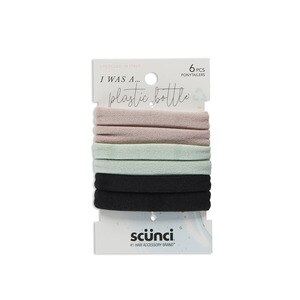 Scunci Sunci Consciously Minded Ponytailers, Assorted Colors, 6 Ct , CVS