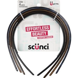 Scunci Thin Headbands, 4CT