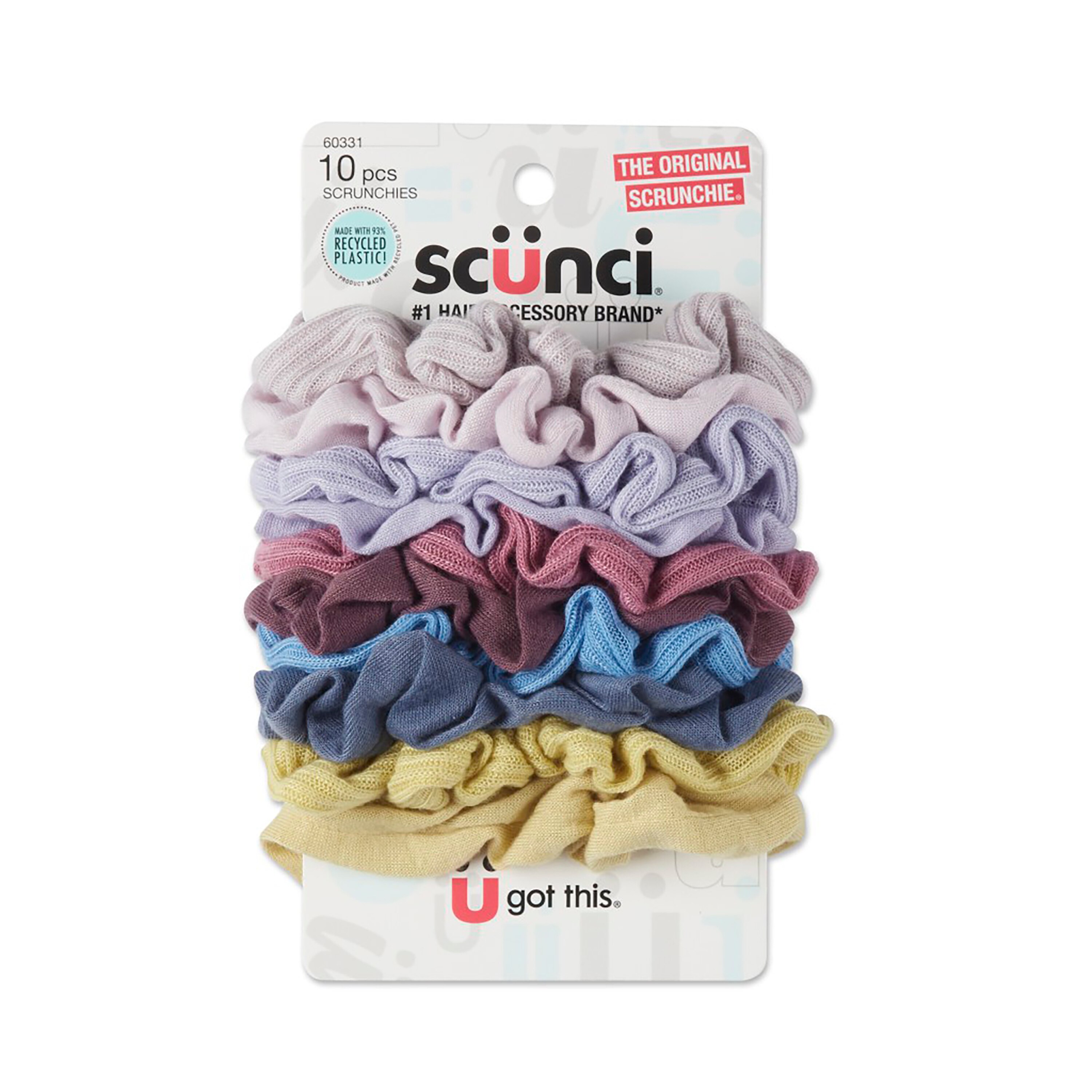 Scunci Mixed Scrunchies ECO - 5 rib, 5 jersey - 10pk