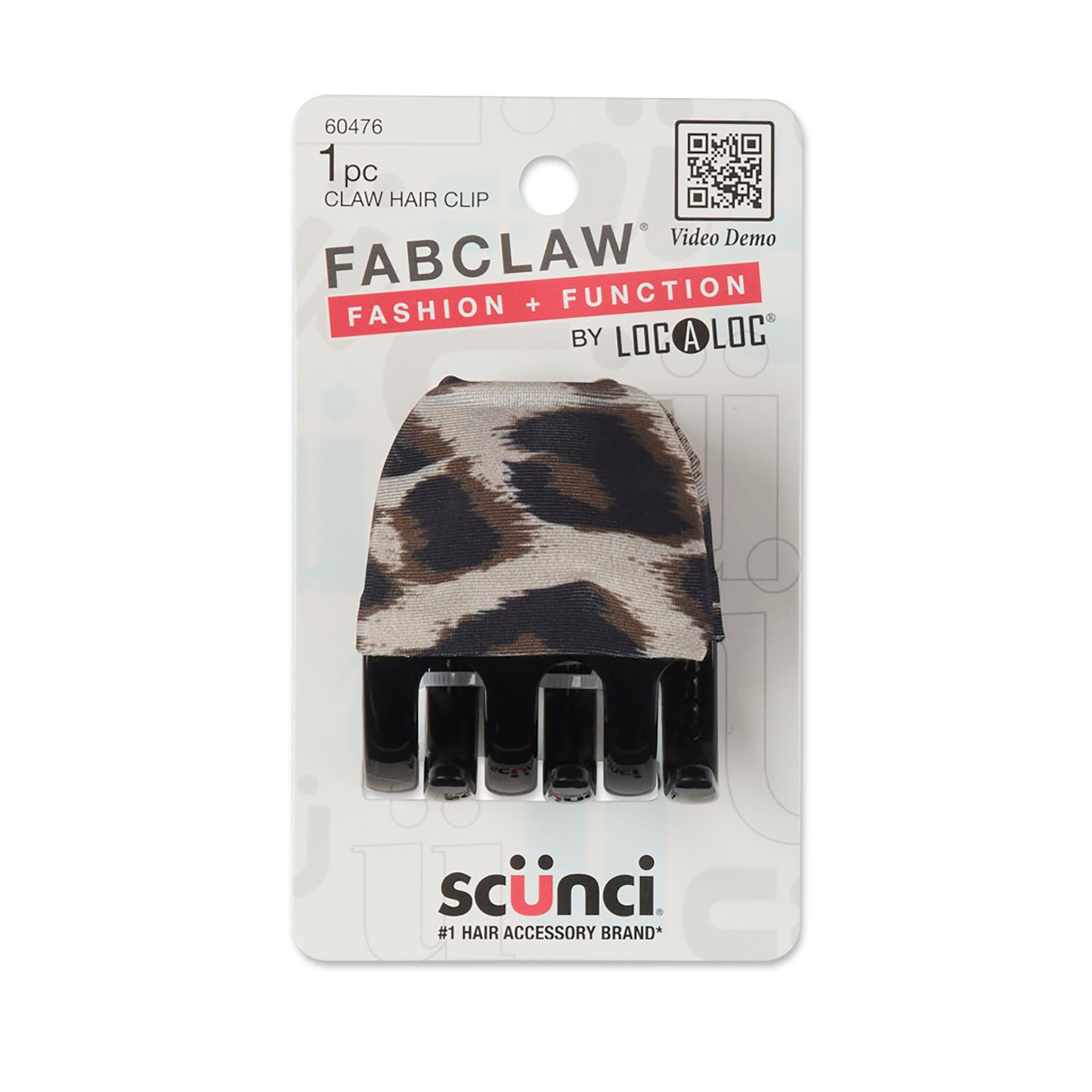 LOC-A-LOC Fab Claw Fabric Covered Claw Clip From Scunci 1pk , CVS