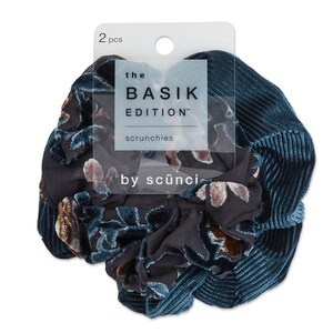 The Basik Edition By Scunci Jumbo Velvet Scrunchies, 2 Ct , CVS