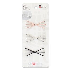 Scunci Multi Cross Bobby Pins, 3CT