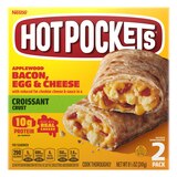 Hot Pockets Croissant Crust Applewood Bacon, Egg, and Cheese Frozen Sandwiches, thumbnail image 1 of 6