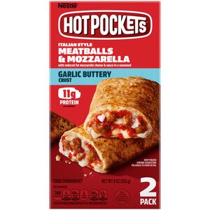 Hot Pockets Italian Style Meatballs And Mozzarella Sandwiches, 9 Oz, 2 Count , CVS