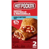 Hot Pockets Italian Style Meatballs and Mozzarella Sandwiches, 9oz, 2 Count, thumbnail image 1 of 9