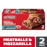 Hot Pockets Italian Style Meatballs and Mozzarella Sandwiches, 9oz, 2 Count, thumbnail image 3 of 9