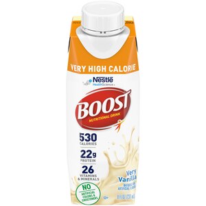 BOOST Very High Calorie Nutritional Drink, Very Vanilla, 8 Fl Oz - 8 Oz , CVS