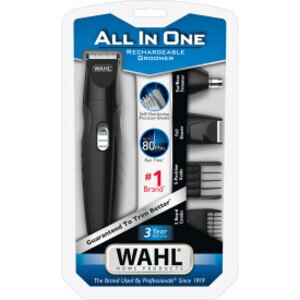 Wahl - Kit de aseo personal todo en uno recargable para barba, cuerpo, nariz, orejas y cuello, modelo 9865-200