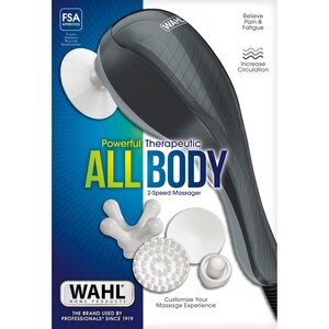 Wahl All Body Powerful Therapeutic 2-Speed Corded Handheld Vibratory Massager