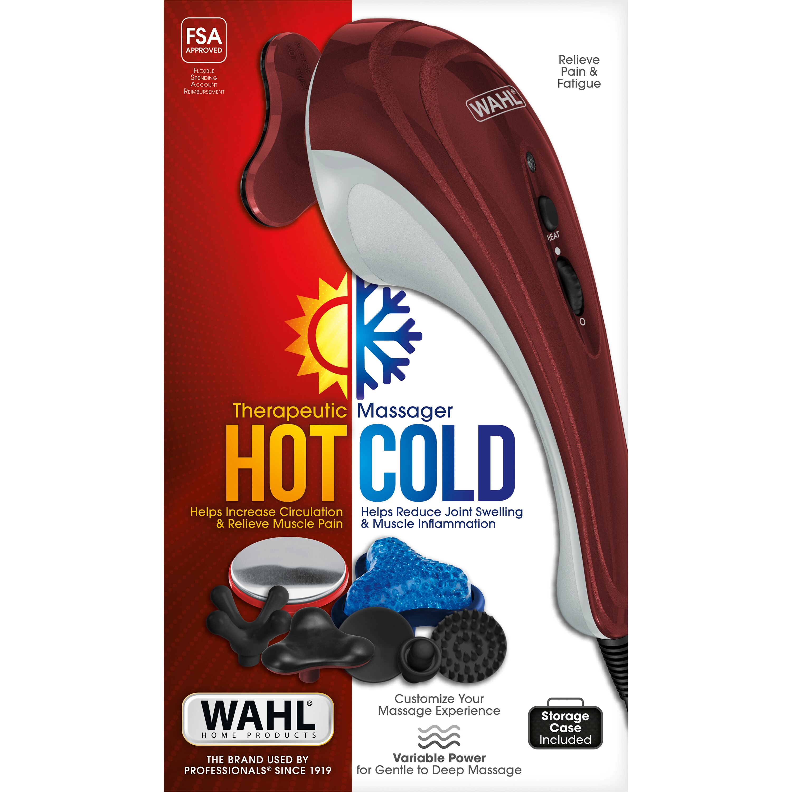 Wahl Hot Cold Deluxe Heat Therapy Electric Corded Massager , CVS