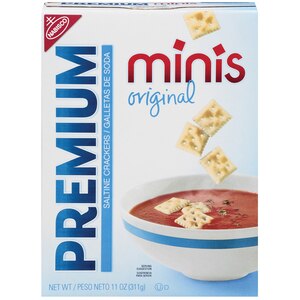 Premium Original Mini Saltine Crackers, 11 OZ