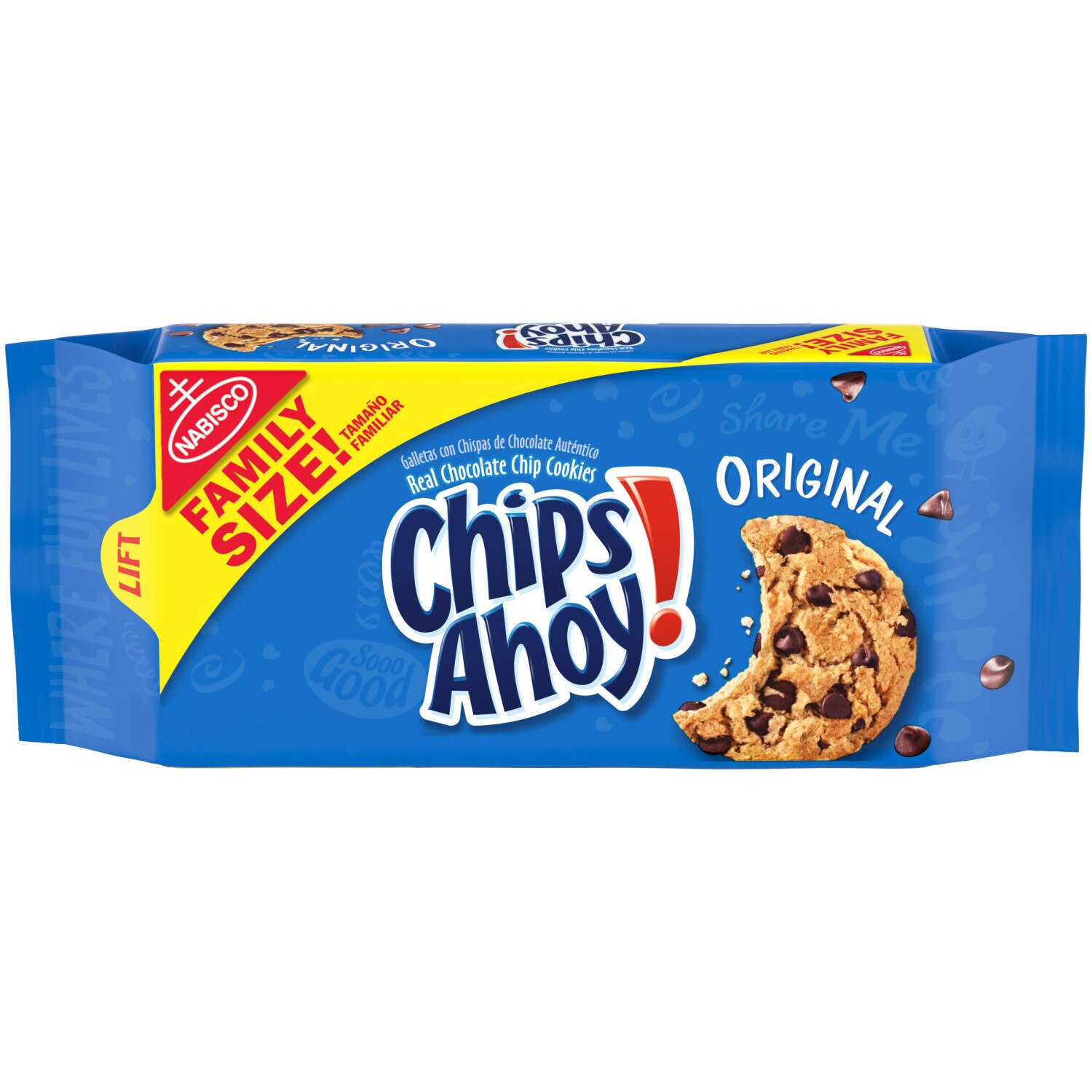 Chips Ahoy! Original Chocolate Chip Cookies, Family Size, 18.2 Oz , CVS