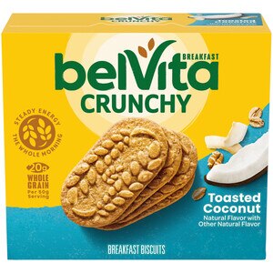 BelVita Toasted Coconut Breakfast Biscuits, 5 Packs (4 Biscuits Per Pack) - 1.76 Oz , CVS