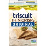 Triscuit Thin Crisps Original Whole Grain Wheat Crackers, Vegan Crackers, 7.1 OZ, thumbnail image 1 of 5