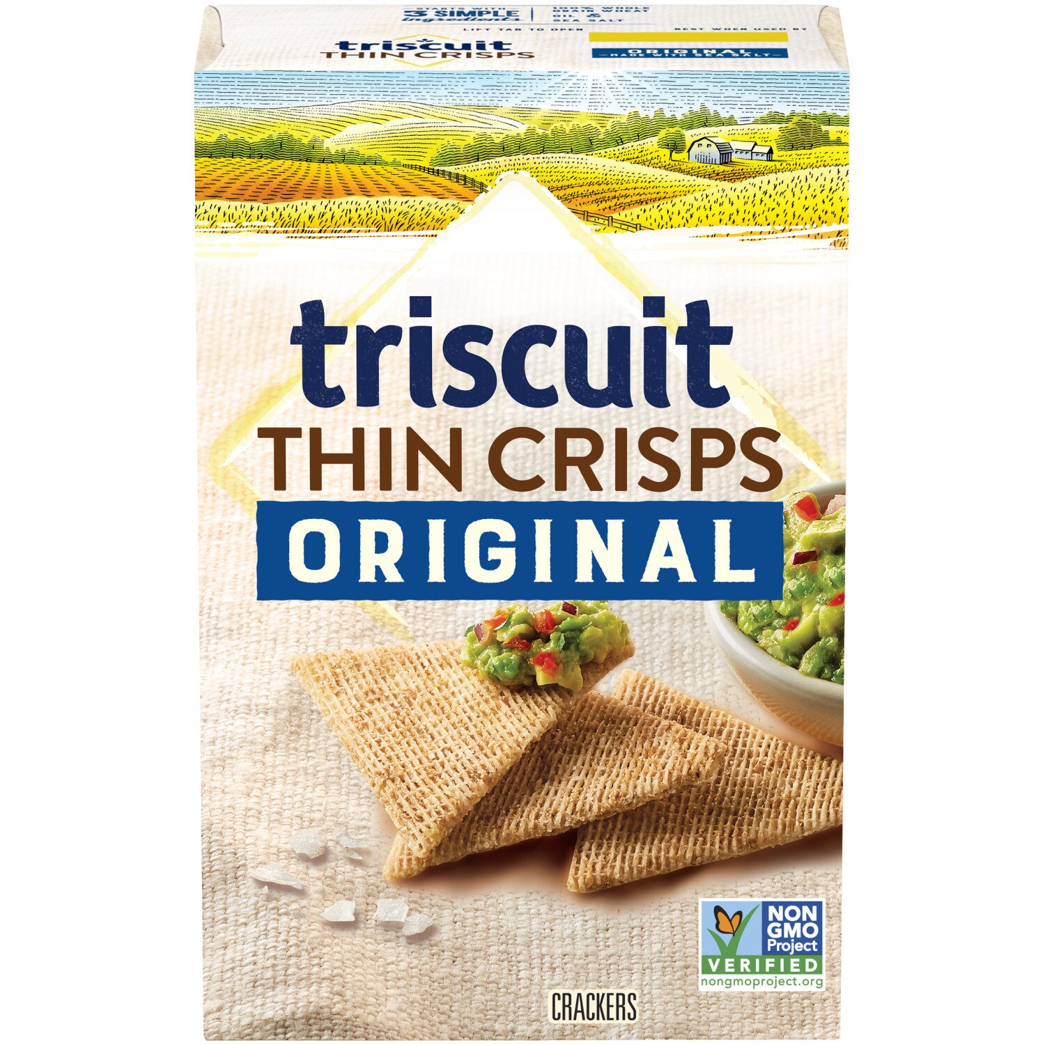 Nabisco Triscuit Triscuit Thin Crisps Original Whole Grain Wheat Crackers, Vegan Crackers, 7.1 Oz , CVS