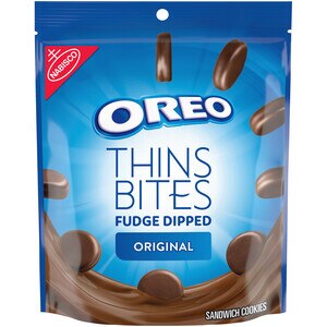 Oreo Thin Bites White Fudge Dipped Sandwich Cookies, 6.4 OZ