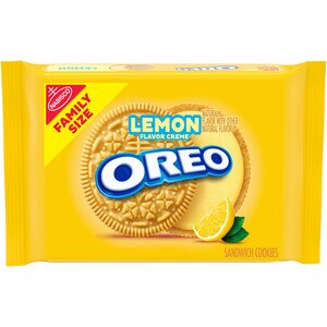 OREO Lemon Creme Sandwich Cookies, Family Size, 20 Oz - 18.71 Oz , CVS