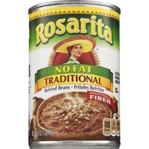 Rosarita No Fat Traditional Refried Beans - 16 Oz , CVS