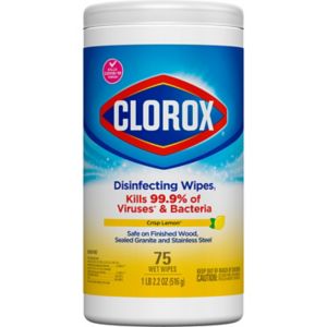 Clorox Disinfecting Bleach Free Cleaning Wipes, Crisp Lemon, 75 Ct , CVS